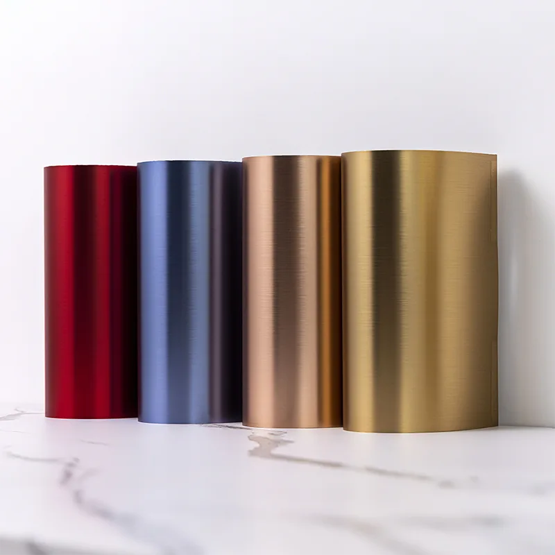 PET metalo tekstūros kieto bambuko pluošto sienų plokštė